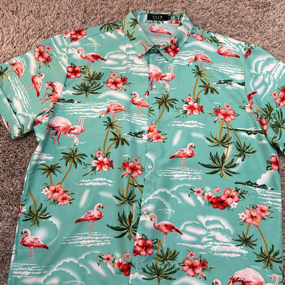 Men’s Tropical Button up-XL Never Worn